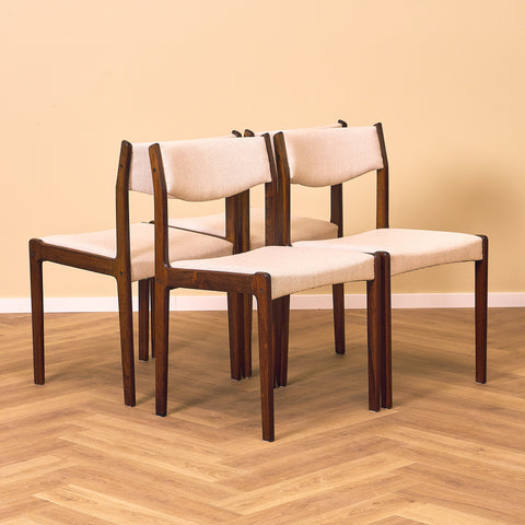 Danish dining chairs in Santos rosewood