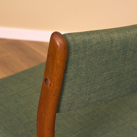 Danish dining chairs in teak by Johannes Andersen for Uldum Mobelfabrk