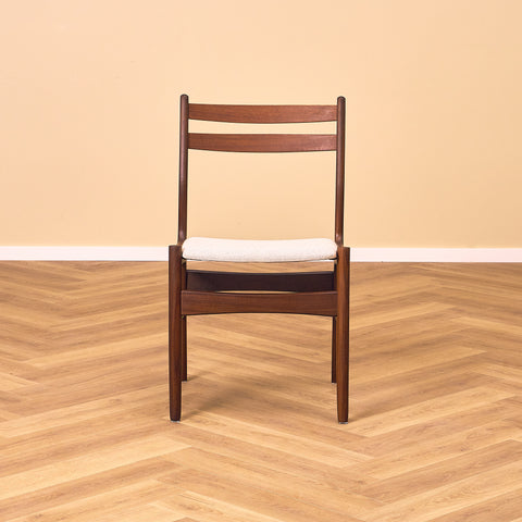 Danish dining chairs in walnut