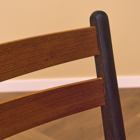 Danish dining chairs in walnut