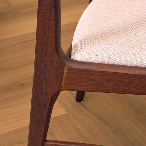 Danish dining chairs in walnut