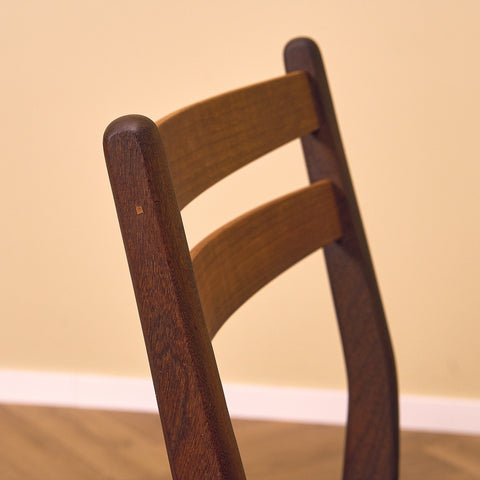 Danish dining chairs in walnut