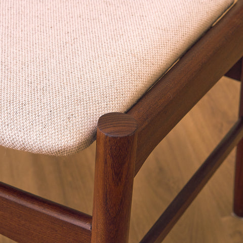 Danish dining chairs in walnut