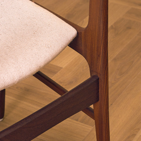 Danish dining chairs in walnut