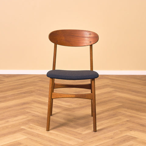 Swedish dining chairs in oak & teak by IKEA, model 'Boel'
