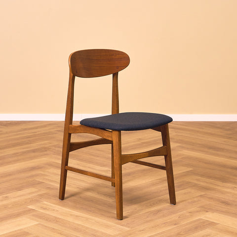 Swedish dining chairs in oak & teak by IKEA, model 'Boel'