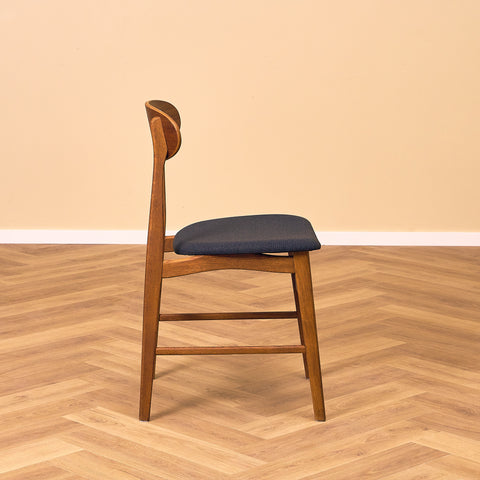 Swedish dining chairs in oak & teak by IKEA, model 'Boel'