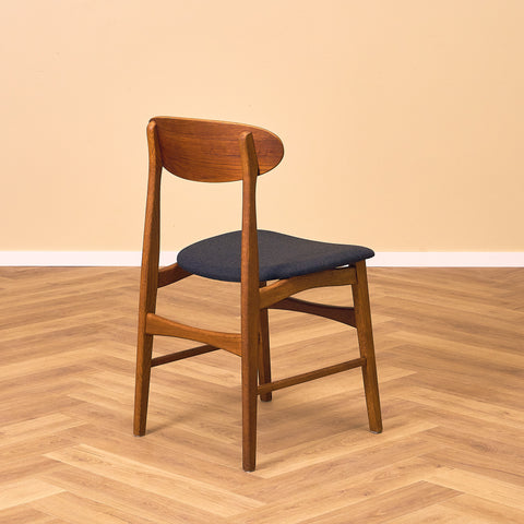 Swedish dining chairs in oak & teak by IKEA, model 'Boel'