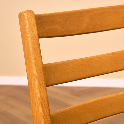 Swedish dining chairs in beech by NC Möbelfabrik