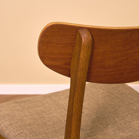 Danish dining chairs in teak & oak by Farstrup