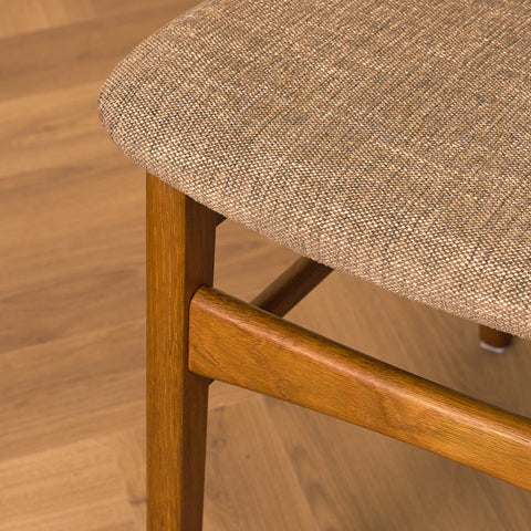 Danish dining chairs in teak & oak by Farstrup