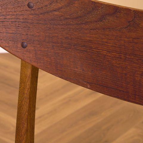 Danish dining chairs in teak & oak by Farstrup