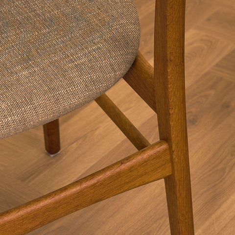 Danish dining chairs in teak & oak by Farstrup