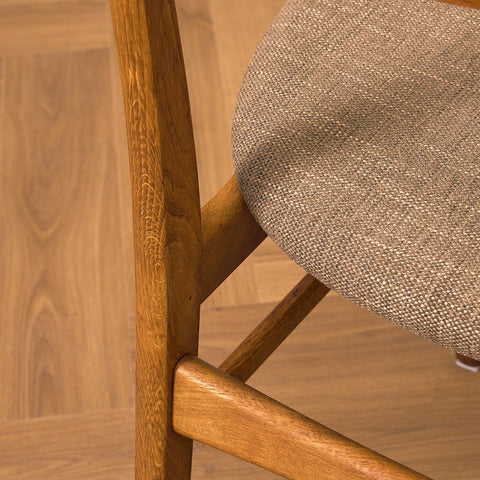 Danish dining chairs in teak & oak by Farstrup