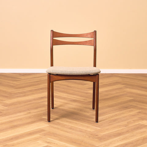Danish dining chairs in teak by Sven Ellekaer for Christian Linneberg Møbelfabrik