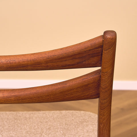 Danish dining chairs in teak by Sven Ellekaer for Christian Linneberg Møbelfabrik