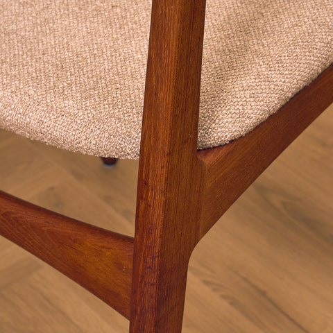 Danish dining chairs in teak by Sven Ellekaer for Christian Linneberg Møbelfabrik