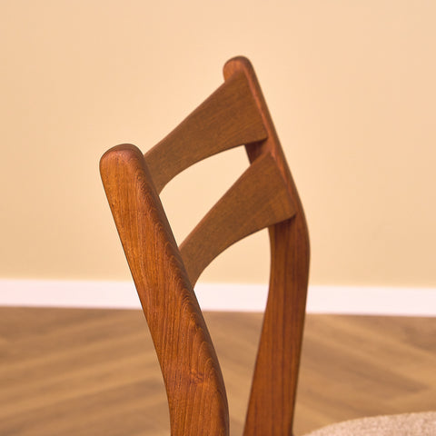 Danish dining chairs in teak by Sven Ellekaer for Christian Linneberg Møbelfabrik