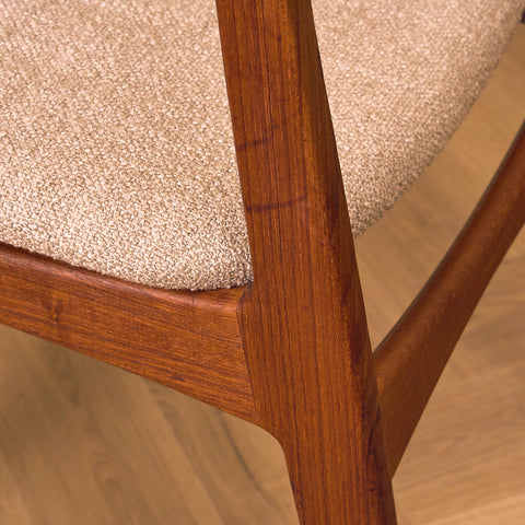 Danish dining chairs in teak by Sven Ellekaer for Christian Linneberg Møbelfabrik