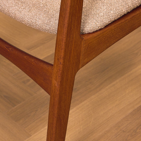 Danish dining chairs in teak by Sven Ellekaer for Christian Linneberg Møbelfabrik