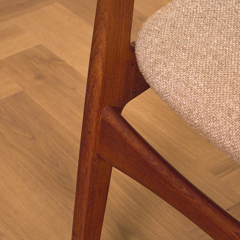 Danish dining chairs in teak by Sven Ellekaer for Christian Linneberg Møbelfabrik