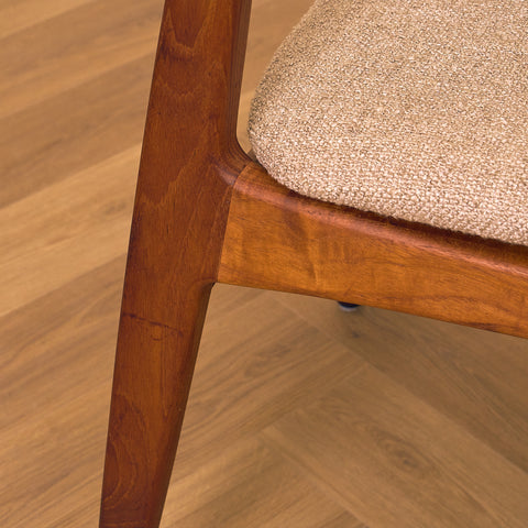 Danish dining chairs in teak by Sven Ellekaer for Christian Linneberg Møbelfabrik