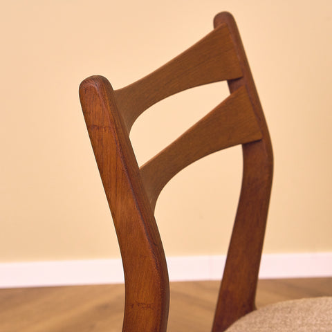 Danish dining chairs in teak by Sven Ellekaer for Christian Linneberg Møbelfabrik