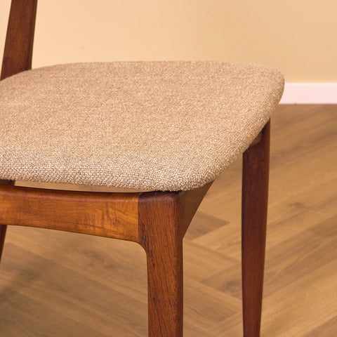 Danish dining chairs in teak by Sven Ellekaer for Christian Linneberg Møbelfabrik