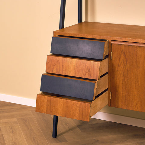 Swedish bookshelf in teak