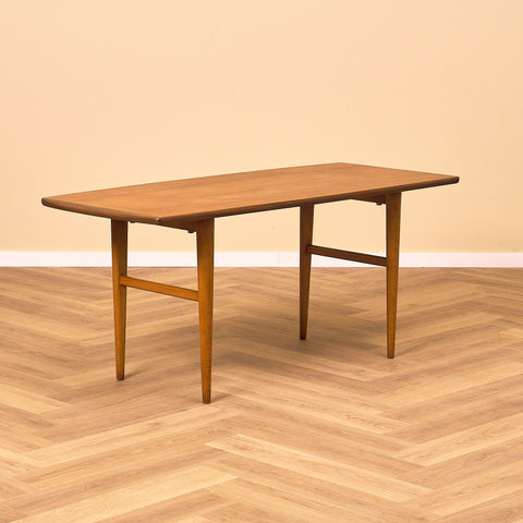 Swedish coffee table in teak and beech