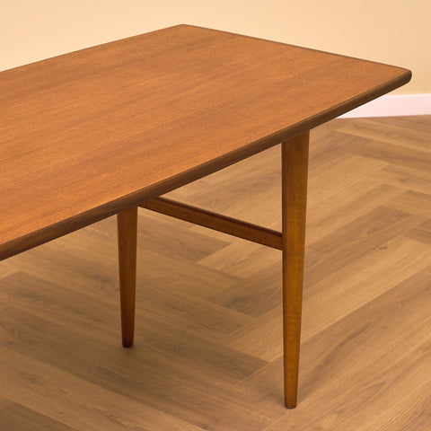 Swedish coffee table in teak and beech