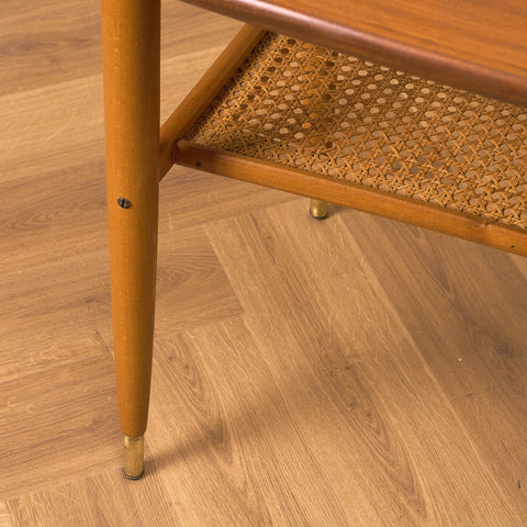 Swedish coffee table in teak and beech