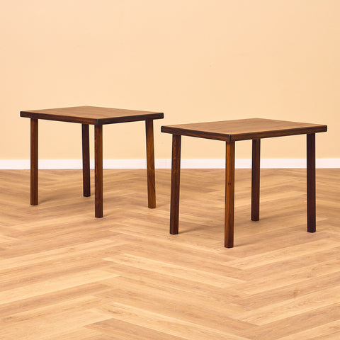 Swedish side tables in Santos rosewood
