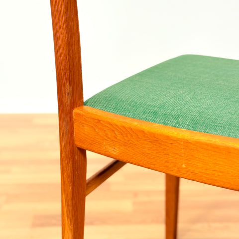 Swedish set of 6 dining chairs in oak