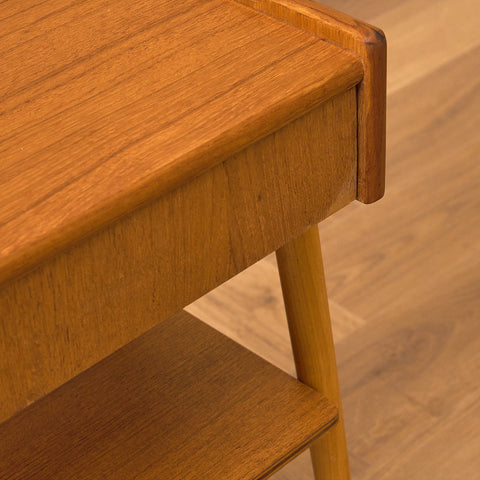 Swedish bedside table in teak by Carlström & Co Möbelfabrik