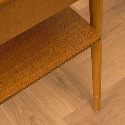 Swedish bedside table in teak by Carlström & Co Möbelfabrik