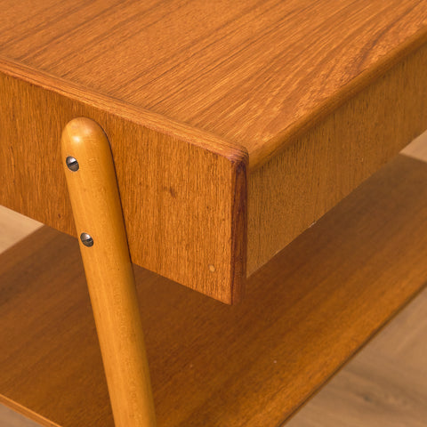 Swedish bedside table in teak by Carlström & Co Möbelfabrik