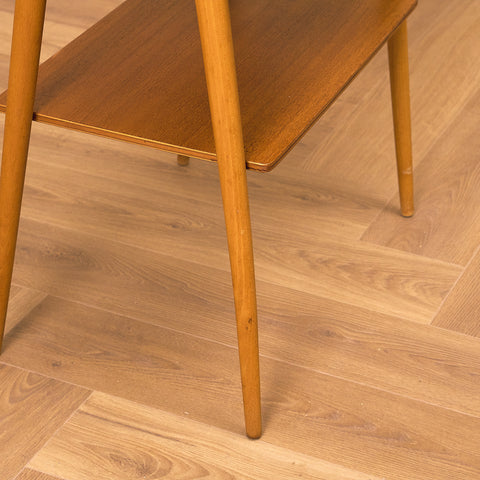 Swedish bedside table in teak by Carlström & Co Möbelfabrik
