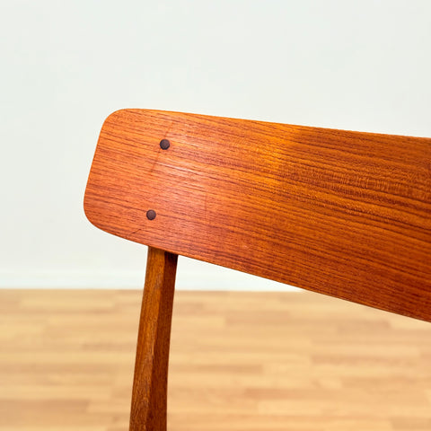 Danish set of 6 dining chairs in teak&oak