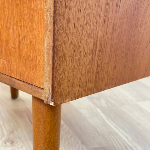 Chest of Drawers, teak, Denmark, 1950s-60s.