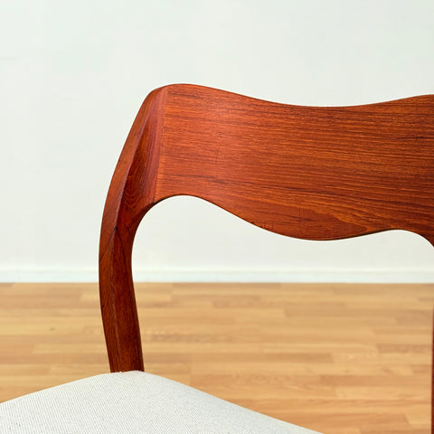 Danish set of 2 dining chairs 'model 71' by Niels O. Møller