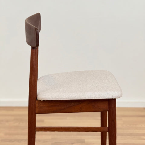 Solid teak chairs, Henning Kjaernulf & Bruno Hansen