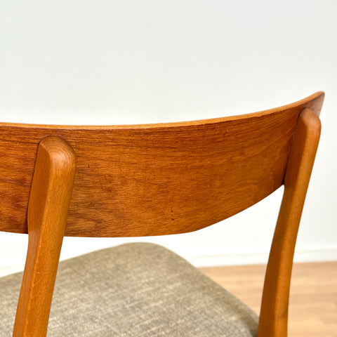Set of 6 chairs made of teak and beech by Findahl möbelfabrik, 1950s-60s, Denmark - Beyo Vintage