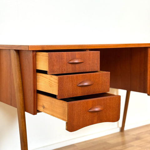 Writing desk in teak, 1950s-60s, Denmark - Beyo Vintage