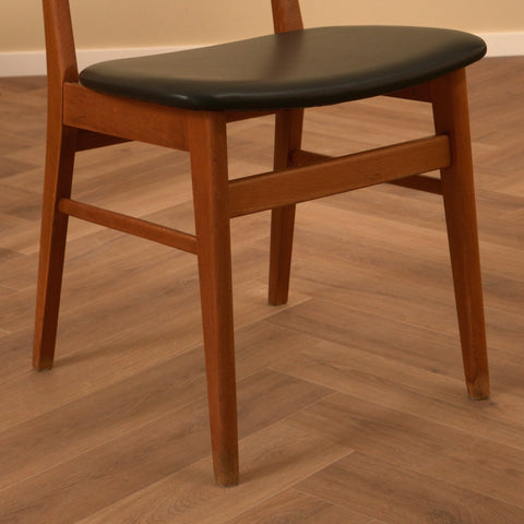 Danish dining chairs in teak & beech by Farstrup, model '210'