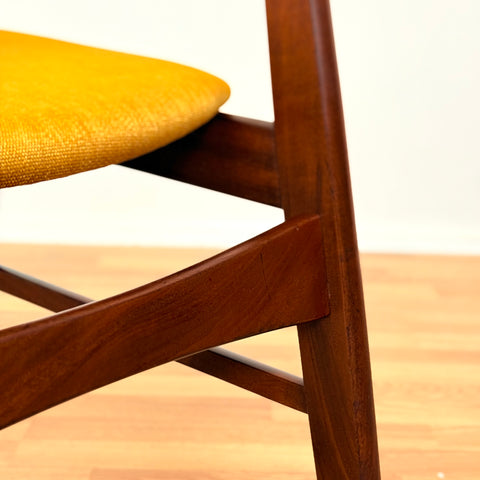 Danish dining chairs in Santos rosewood & beech, model 68 by Faldsled Chairs & Furniture Factory