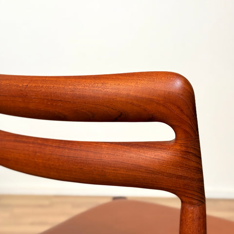 PRICE Set of 6 dining chairs in solid teak by H.W.Klein, 1950s-60s, Denmark - Beyo Vintage