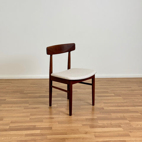 Solid teak chairs, Henning Kjaernulf & Bruno Hansen