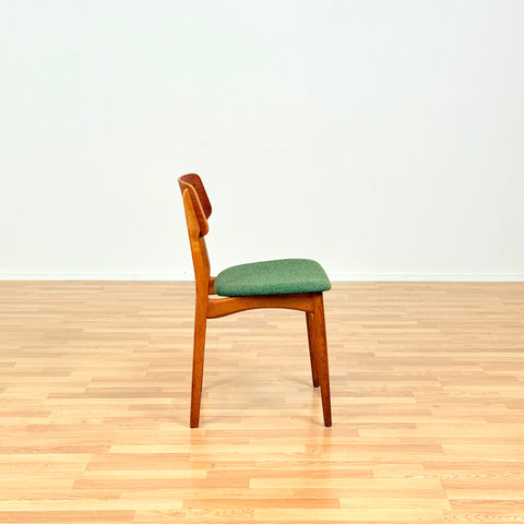 Danish dining chairs in teak & oak by Farstrup