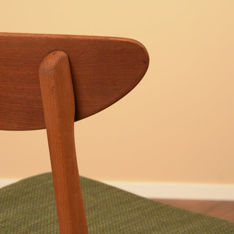 Danish dining chairs in teak & beech by Farstrup, model '210'